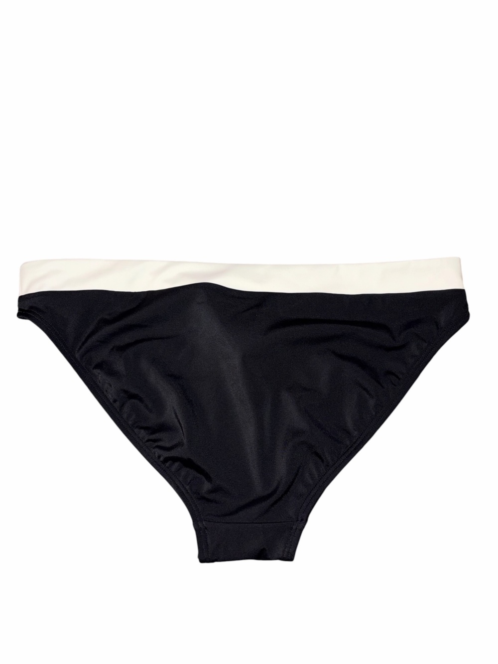 NWT Boden Campania Bikini Bottoms Black & White Colorblock 6 Medium Classic Swim